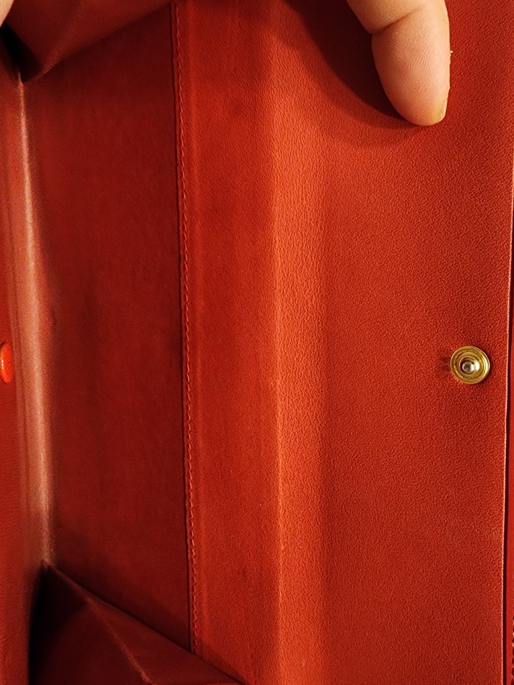 vintage Loewe red leather long wallet - Picture 9 of 16